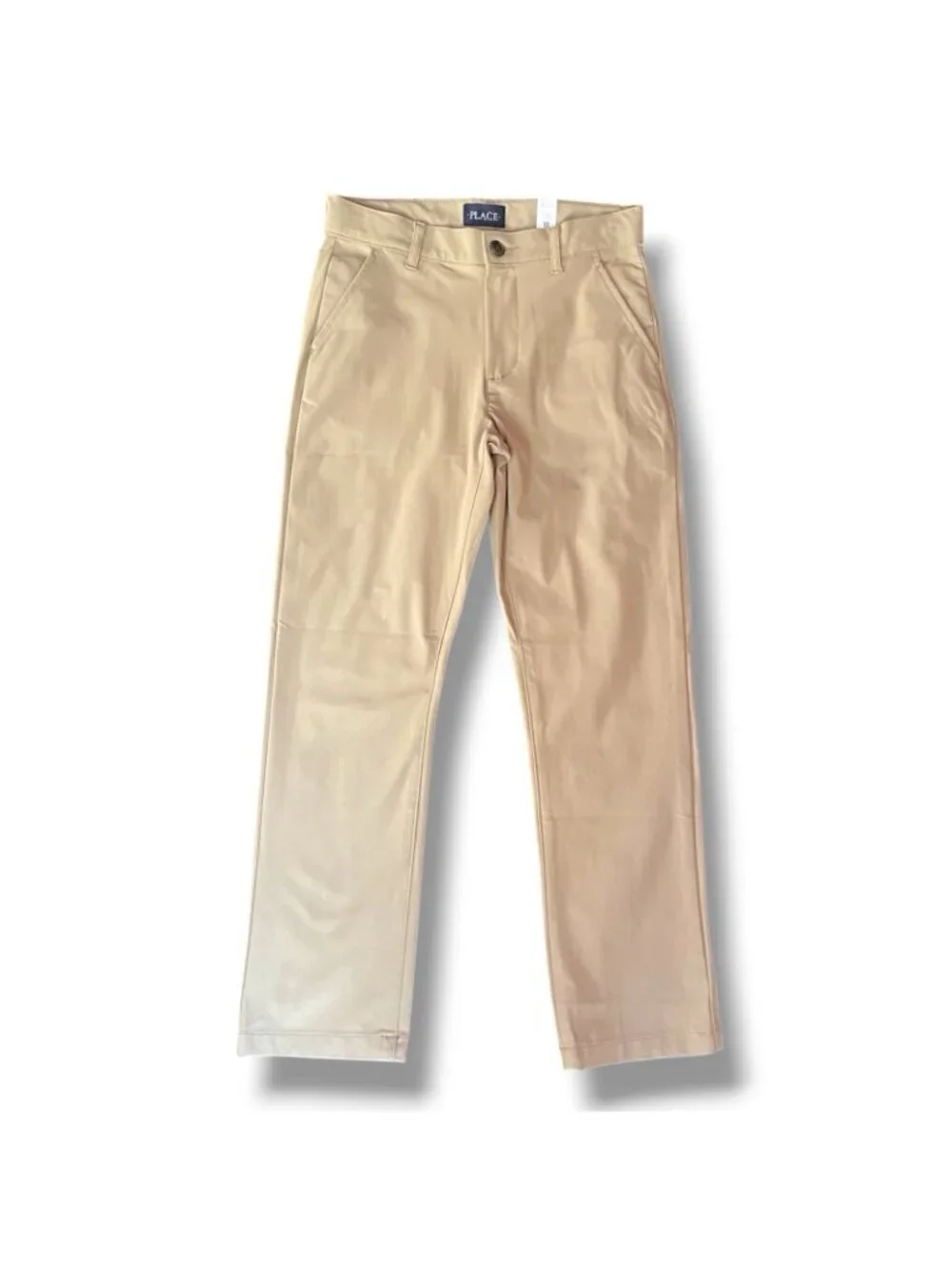 The Childrens Place Boys Performance Chino Pant Sz 10 Tan Quick Dry School
